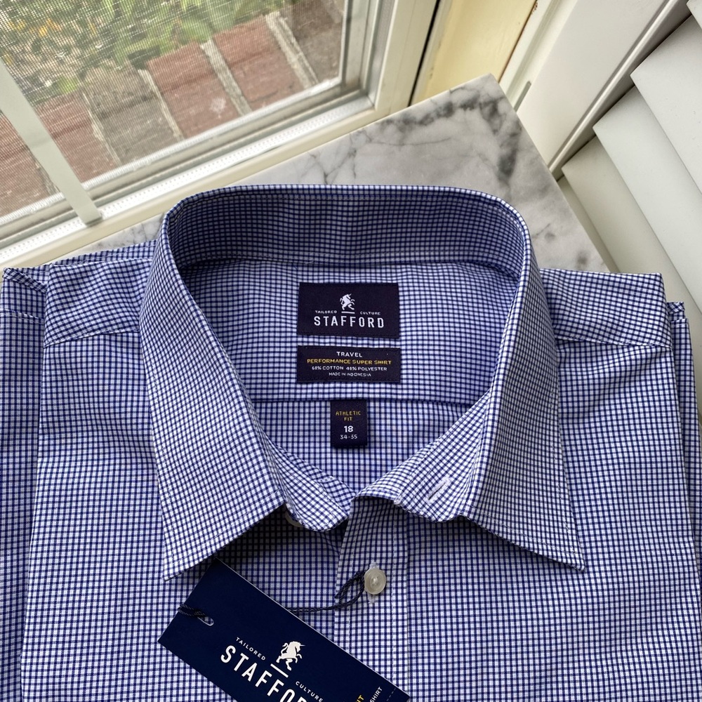Stafford Travel Performance Super Men’s Shirt - Picture 4 of 4